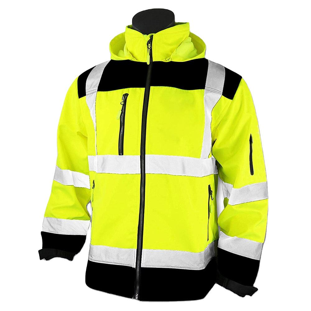 Hestic Sports Wear Construction Reflective Clothes Safety Reflective Jacket High Visibility Workwear Safety Workers Bomber Waterproof Jacket